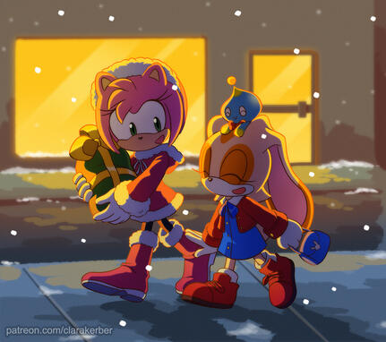 Amy and Cream Holidays - Sonic Amy and Cream Holidays - Sonic